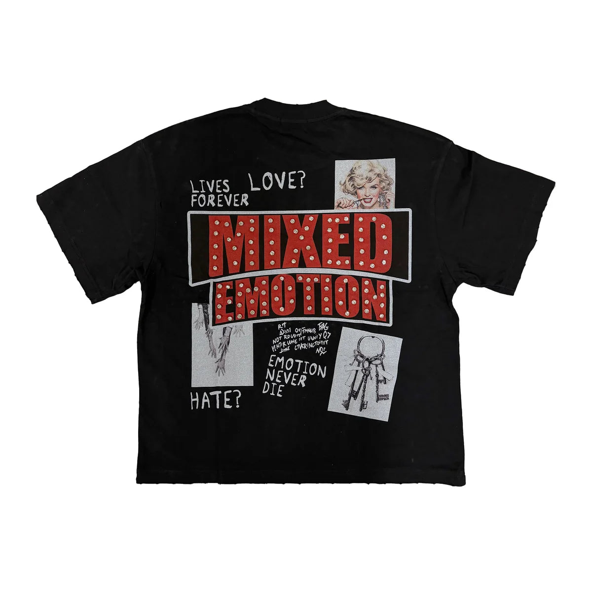 Mixed Emotion Lost Identity T-Shirt Black