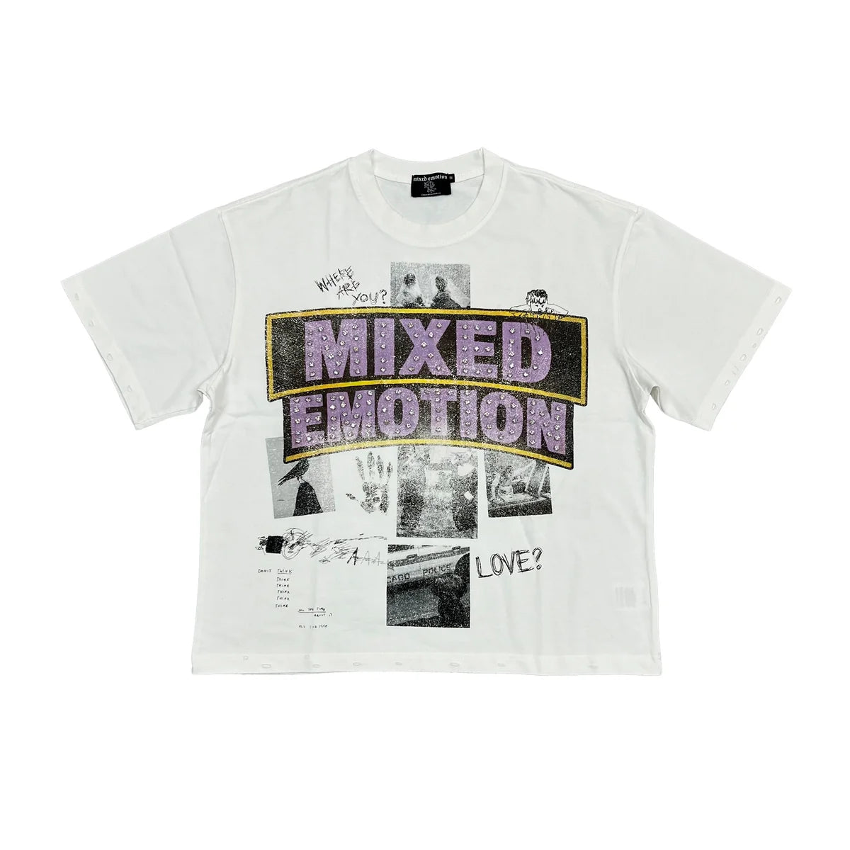 Mixed Emotion Lost Identity T-Shirt White