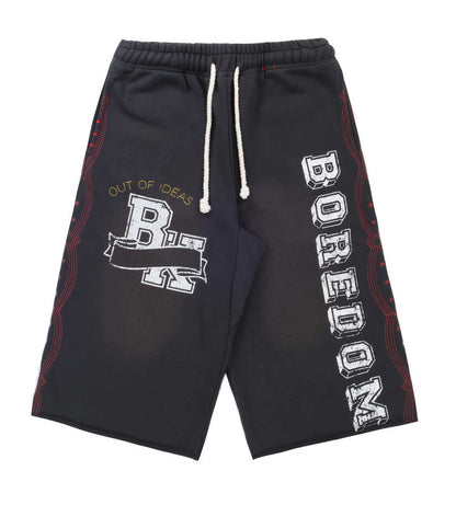 Boredom Kills Collegiate Shorts Vintage Black