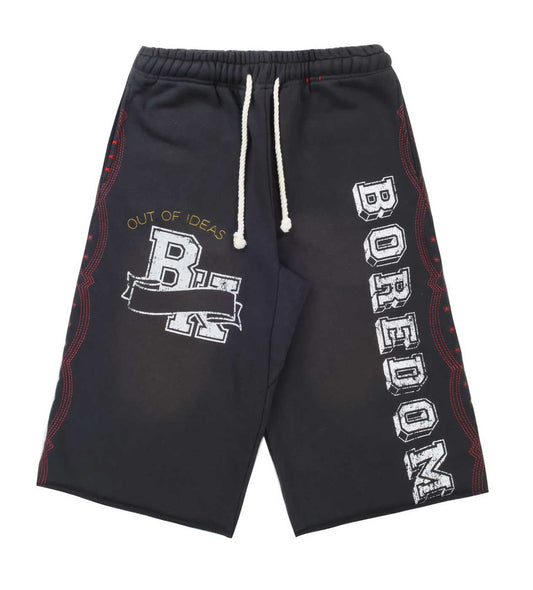Boredom Kills Collegiate Shorts Vintage Black