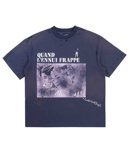 Boredom Kills French T-Shirt Navy