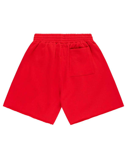 Sp5der OG Web Studded Shorts Red