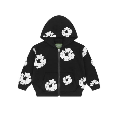 Denim Tears Cotton Wreath Kids Set Black