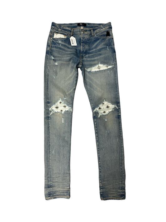 Amiri Jeans Blue MX1 Micro Starburst Patch (PREOWNED) Size:34