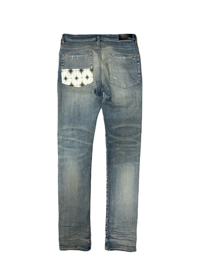 Amiri Jeans Blue MX1 Micro Starburst Patch (PREOWNED) Size:34