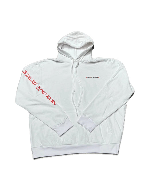 Chrome Hearts Rolling Stones 2024 Hoodie White/Red