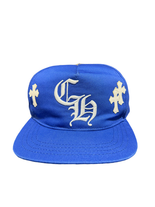 Chrome Hearts Cross Patch Baseball Hat Blue (PREOWNED)
