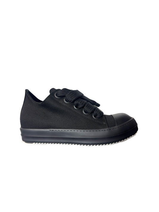 Rick Owens DRKSHDW Jumbo Lace Denim Low Triple Black