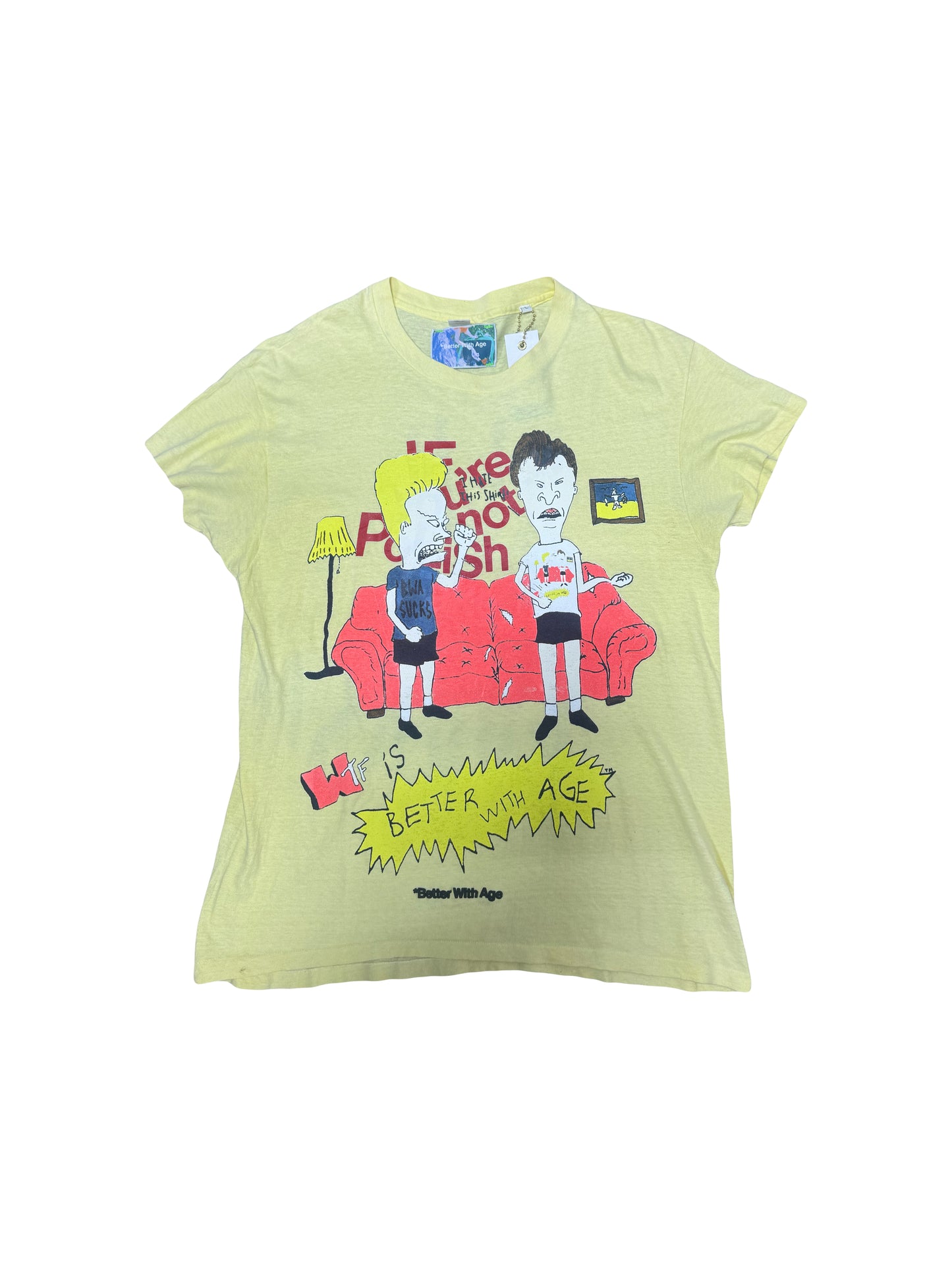 Better With Age Dumb T-Shirt Multi/Yellow