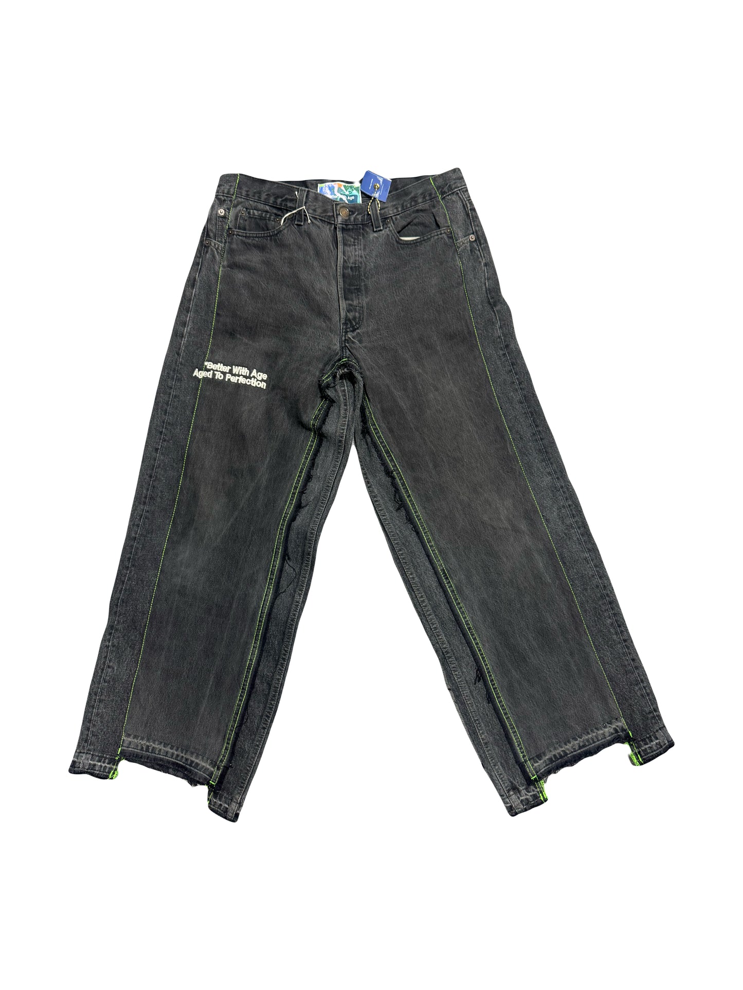 Better With Age Jeans Monroe Triple-Wide Denim Trouser Black