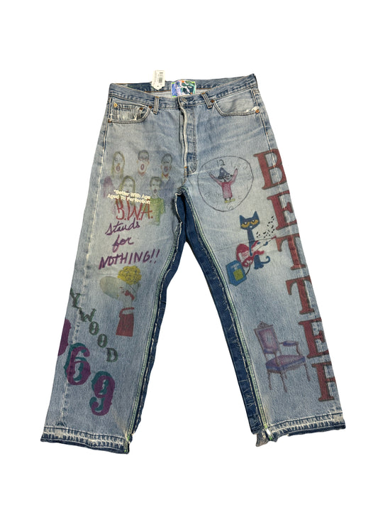 Better With Age Jeans Harrison Wide Indigo (PREOWNED)