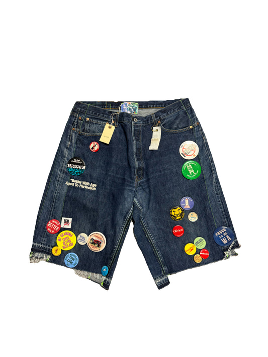Better With Age Campaign Triple Wide Jean Shorts Multi