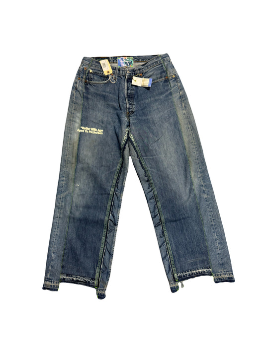 Better With Age Jeans Monroe Triple Wide Trouser Indigo
