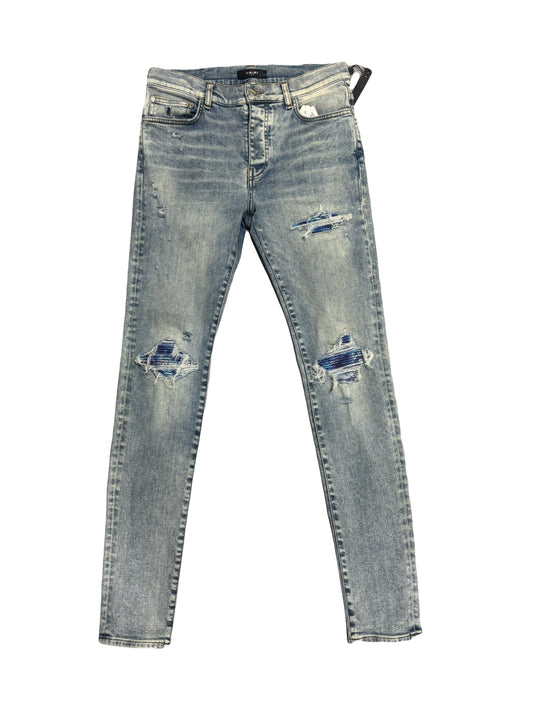 Amiri Jeans MX1 Tie Dye Stone Indigo (PREOWNED)