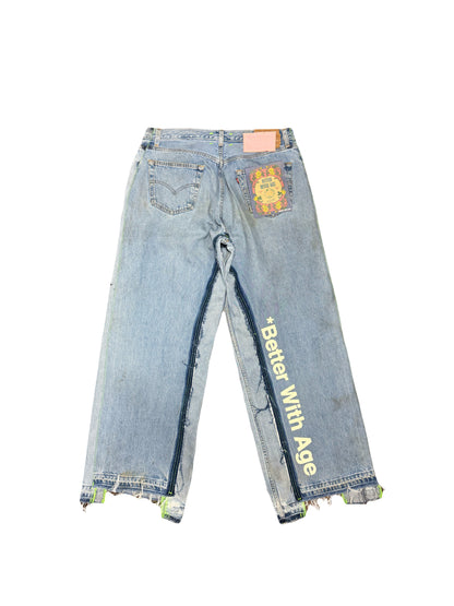 Better With Age Jeans Monroe Triple Wide Trouser Indigo