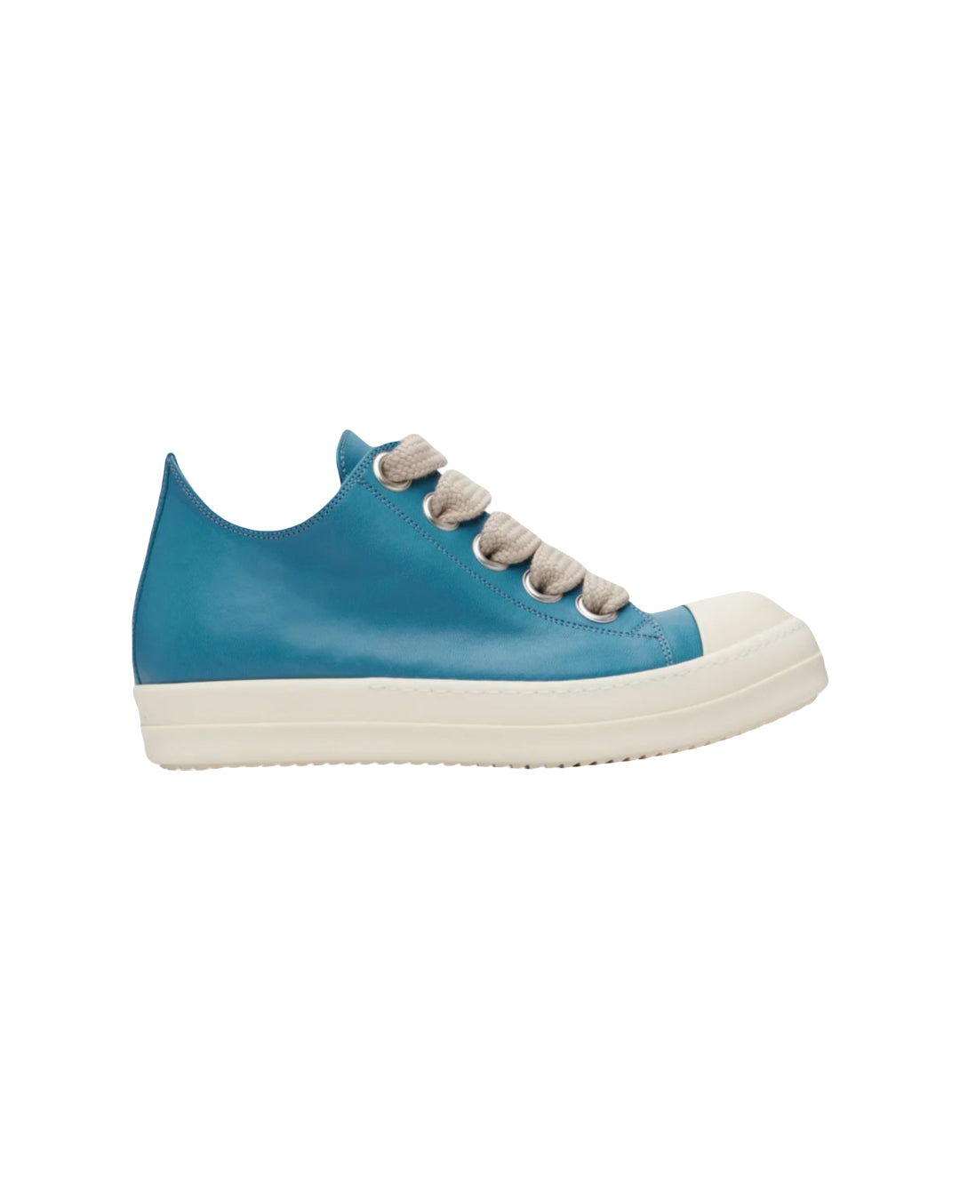 Rick Owens Jumbo Lace Leather Low Nublu/Milk