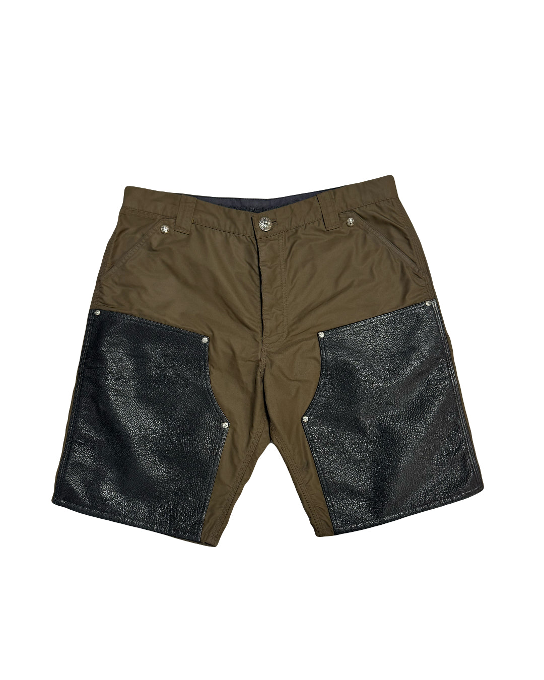 Chrome Hearts Double Knee Carpenter Shorts Brown (PRE-OWNED)