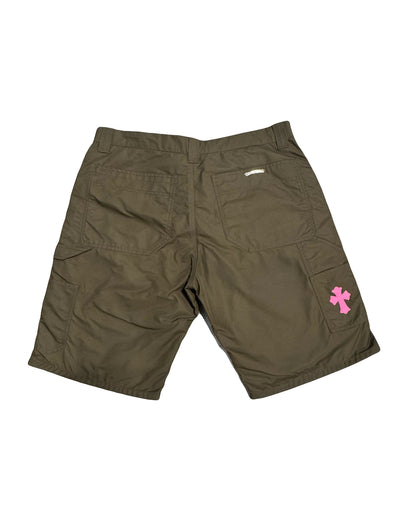 Chrome Hearts Double Knee Carpenter Shorts Brown (PRE-OWNED)
