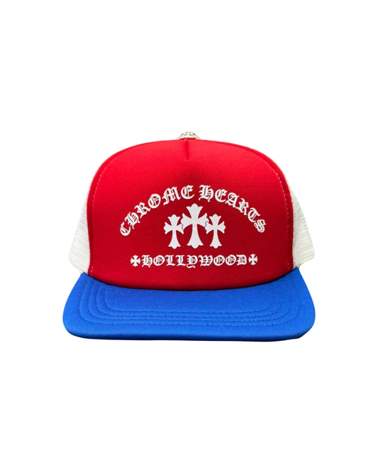 Chrome Hearts King Taco 4th Of July Hat Trucker Red/Blue