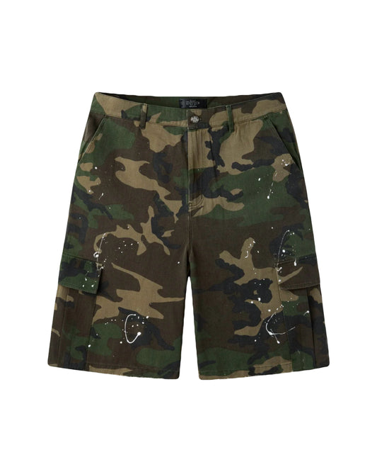 Happy Memories Dont Die Everyday Worker Shorts Camo