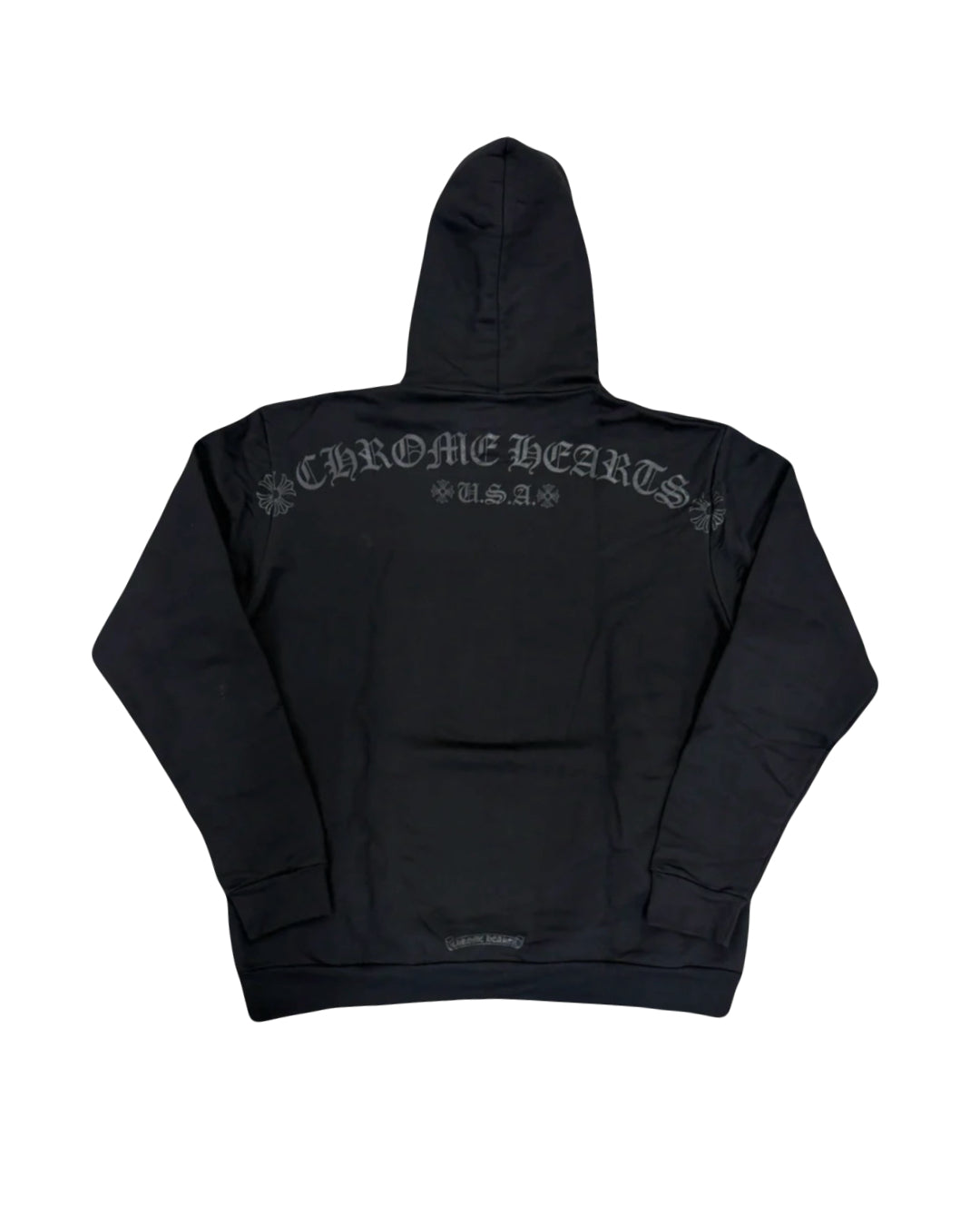 Chrome Hearts Floral Horseshoe Hoodie Black
