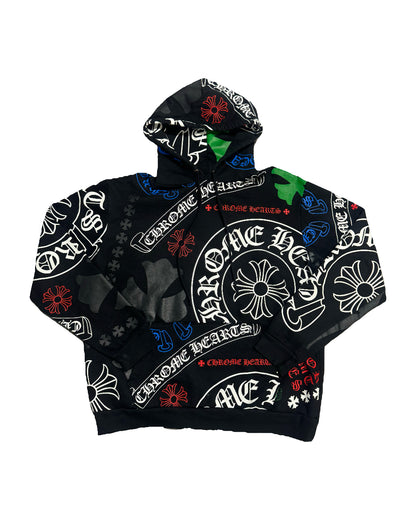 Chrome Hearts Stencil Hoodie Black (PREOWNED)