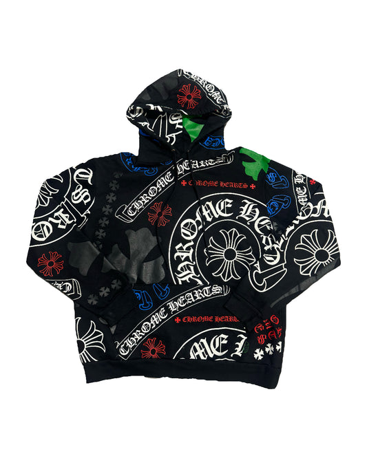 Chrome Hearts Stencil Hoodie Black (PREOWNED)