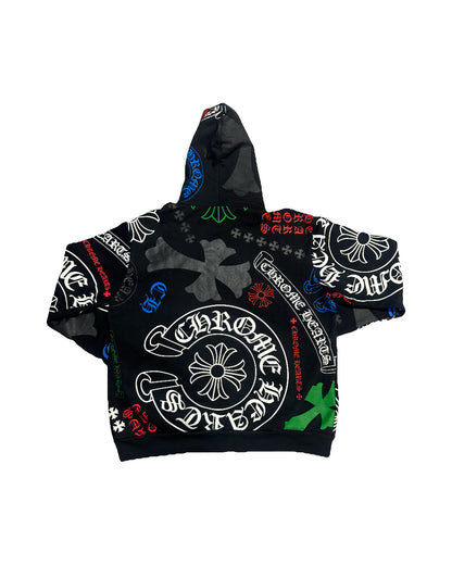 Chrome Hearts Stencil Hoodie Black (PREOWNED)