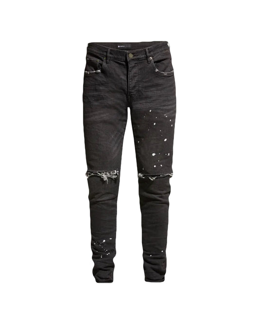 Purple Jeans Black Over Spray