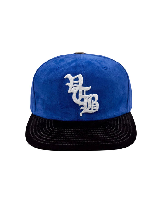Vertabrae Suede Hat Royal Blue