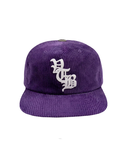 Vertabrae Corduroy Hat Purple