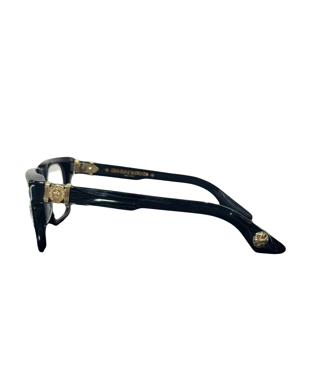 Chrome Hearts Halllamanass Glasses Black/Gold