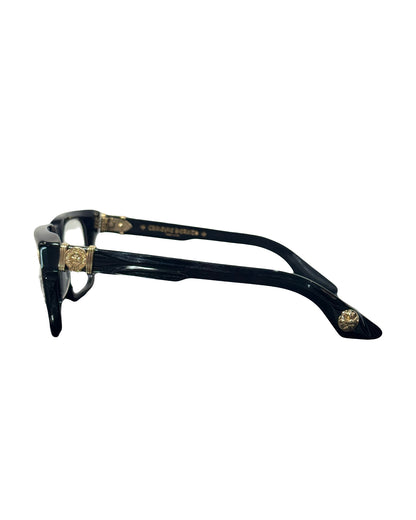 Chrome Hearts Halllamanass Glasses Black/Gold