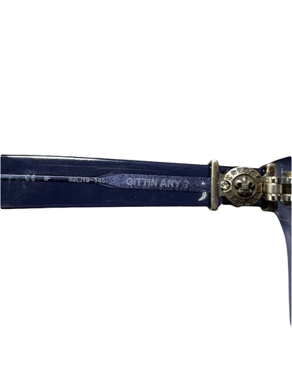Chrome Hearts Gettin Any? Glasses Blue/Silver (Preowned)