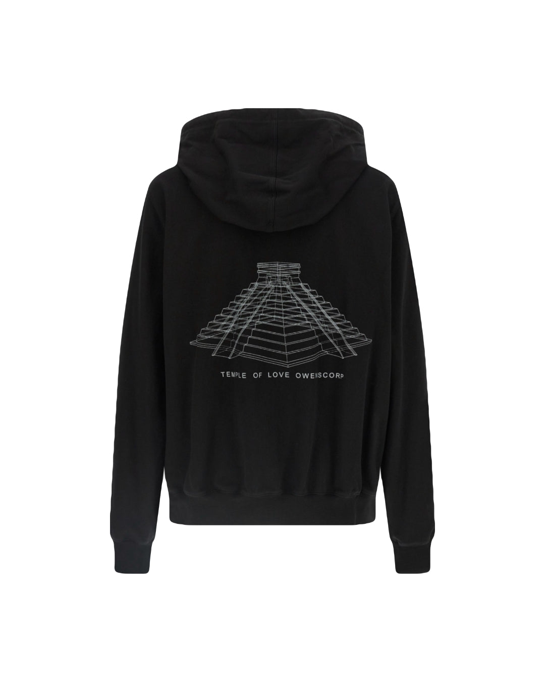 Rick Owens DRKSHDW Temple Of Love Jersey Hoodie Black