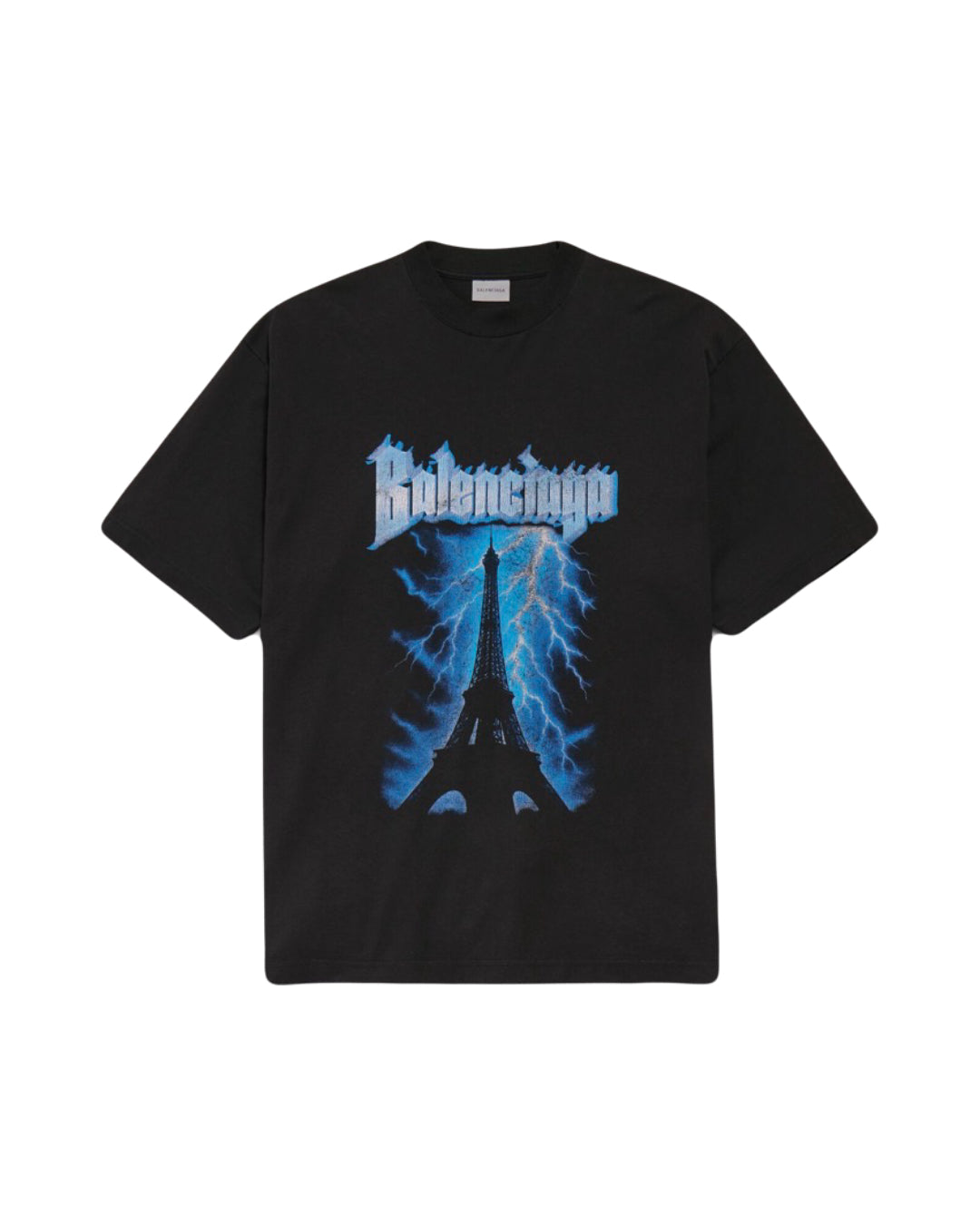 Balenciaga Paris Thunderstorm T-Shirt Black