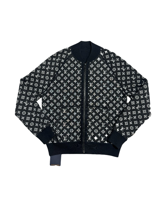 Louis Vuitton Bomber Monogram Reversible Jacket Black