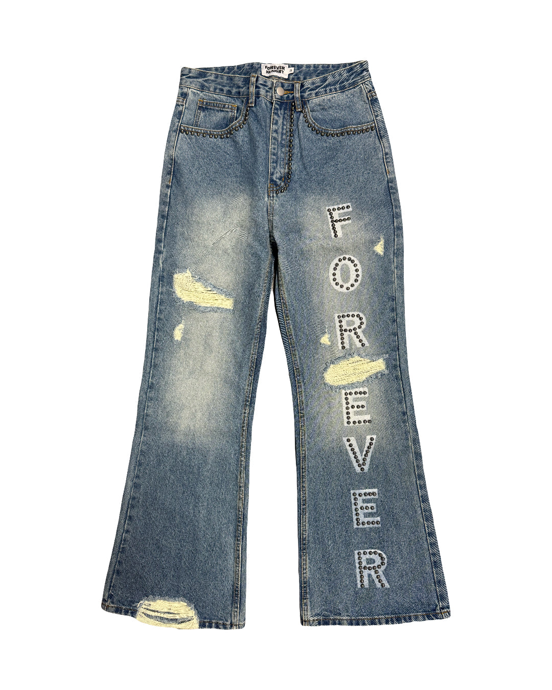 Forever Hungry Jeans Studded Flare