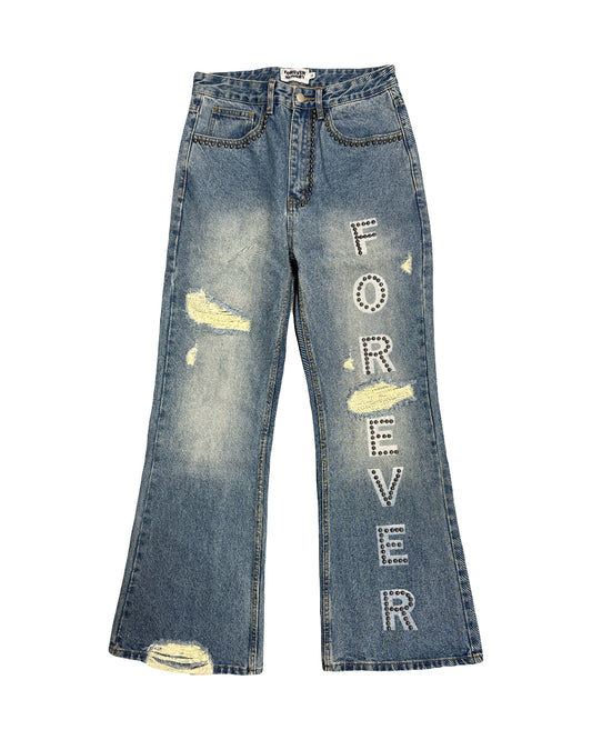 Forever Hungry Jeans Studded Flare