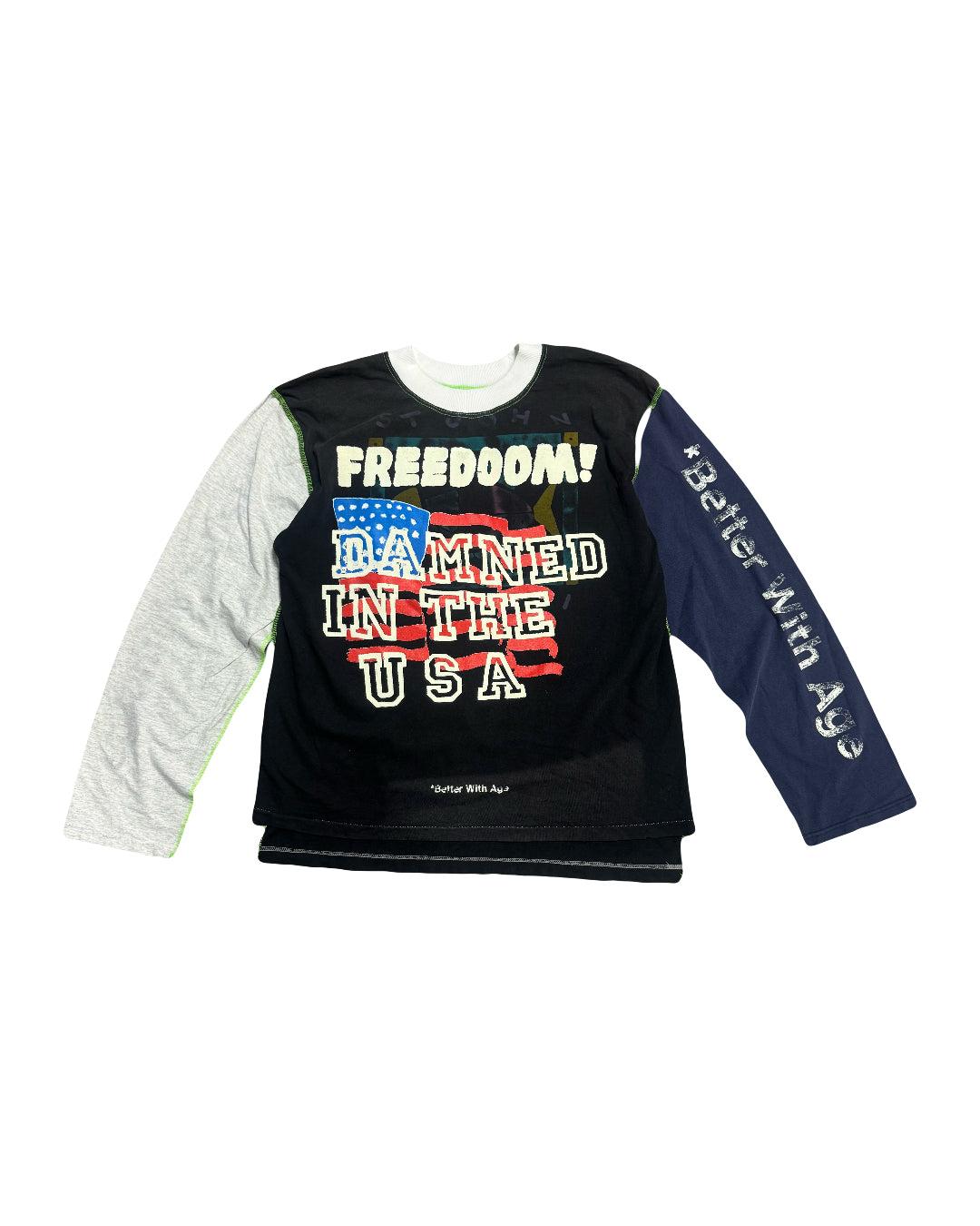 Better With Age Dammit Reversible Long Sleeve Black/Navy/Grey