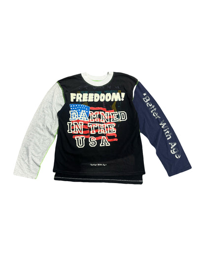 Better With Age Dammit Reversible Long Sleeve Black/Navy/Grey