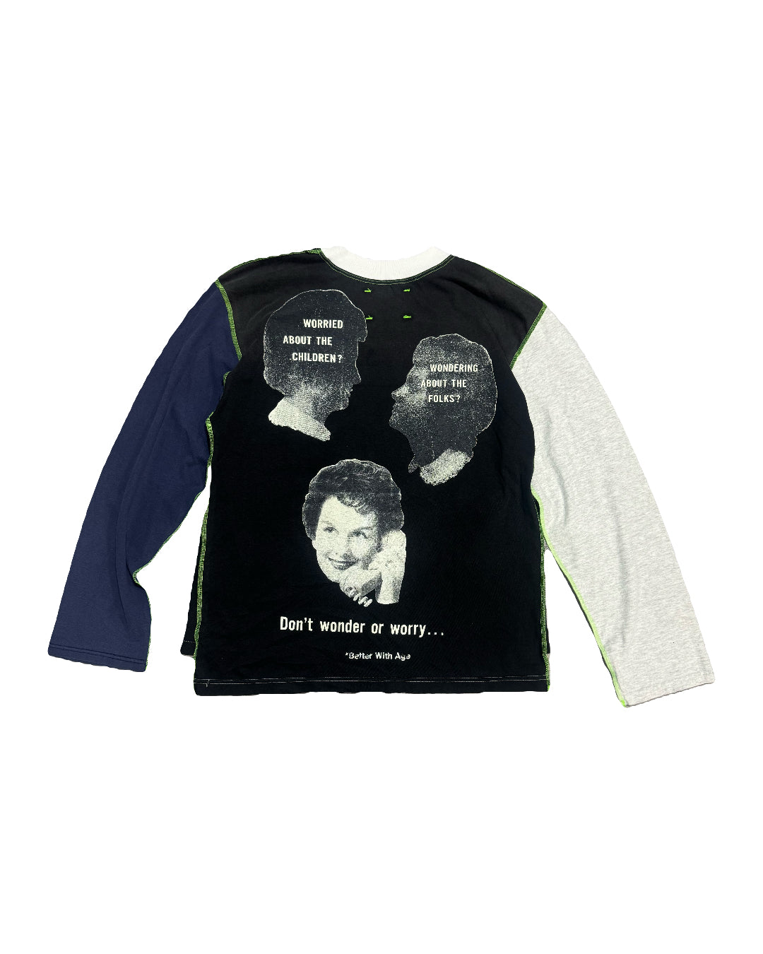 Better With Age Dammit Reversible Long Sleeve Black/Navy/Grey