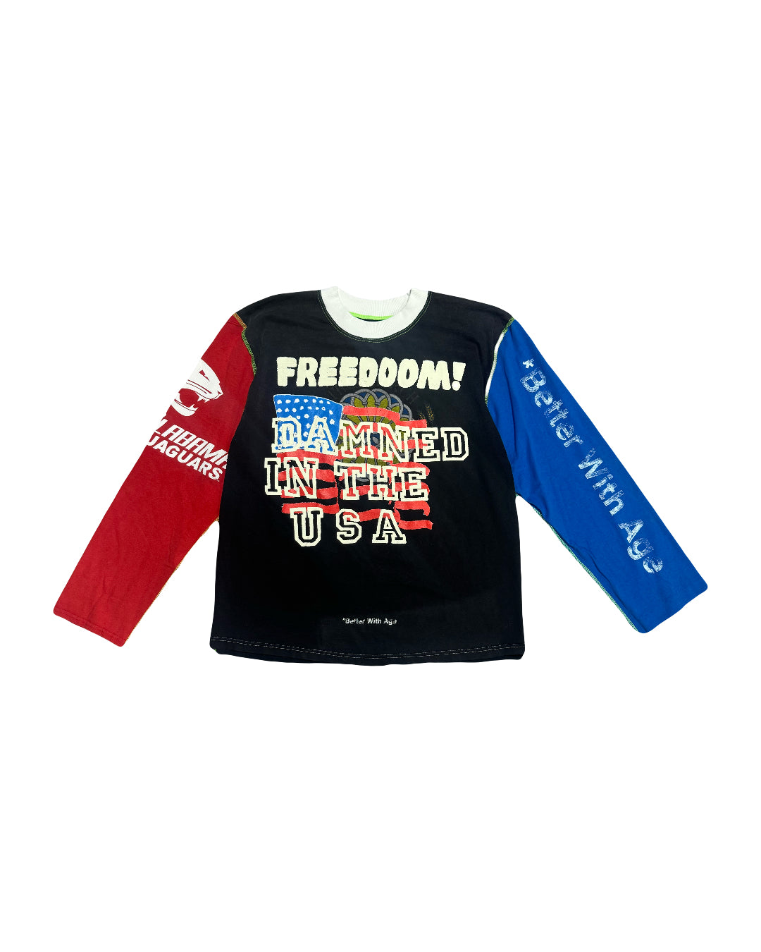 Better With Age Dammit Reversible Long Sleeve Black/Red/Blue