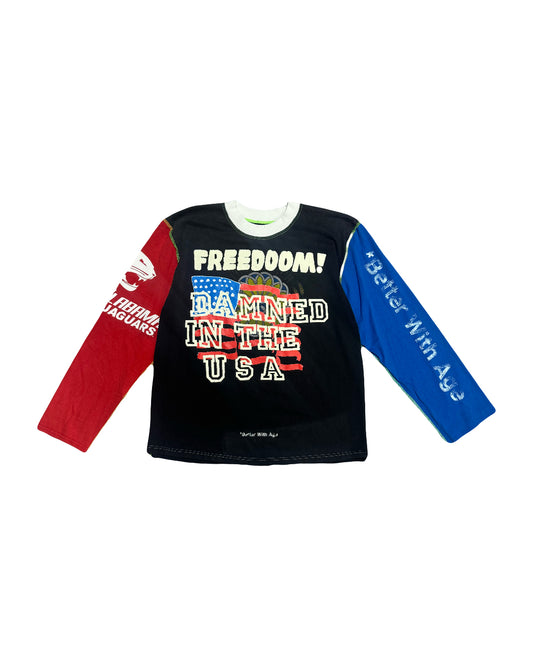 Better With Age Dammit Reversible Long Sleeve Black/Red/Blue