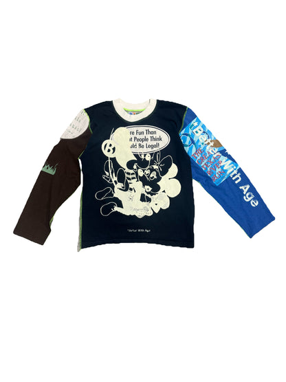 Better With Age Gently Reversible Long Sleeve Navy/Brown/Blue