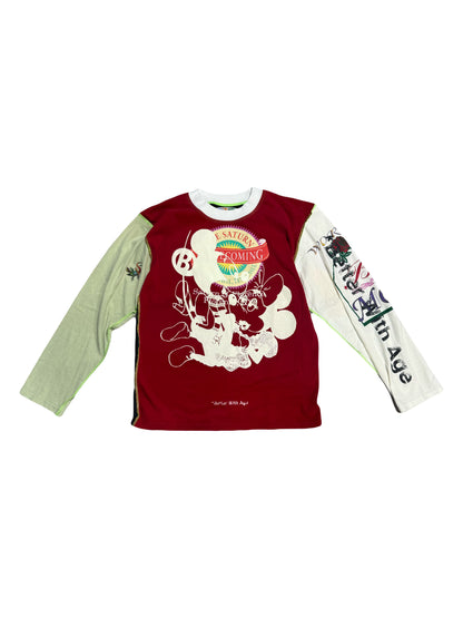 Better With Age Gently Reversible Long Sleeve Red/White/Green