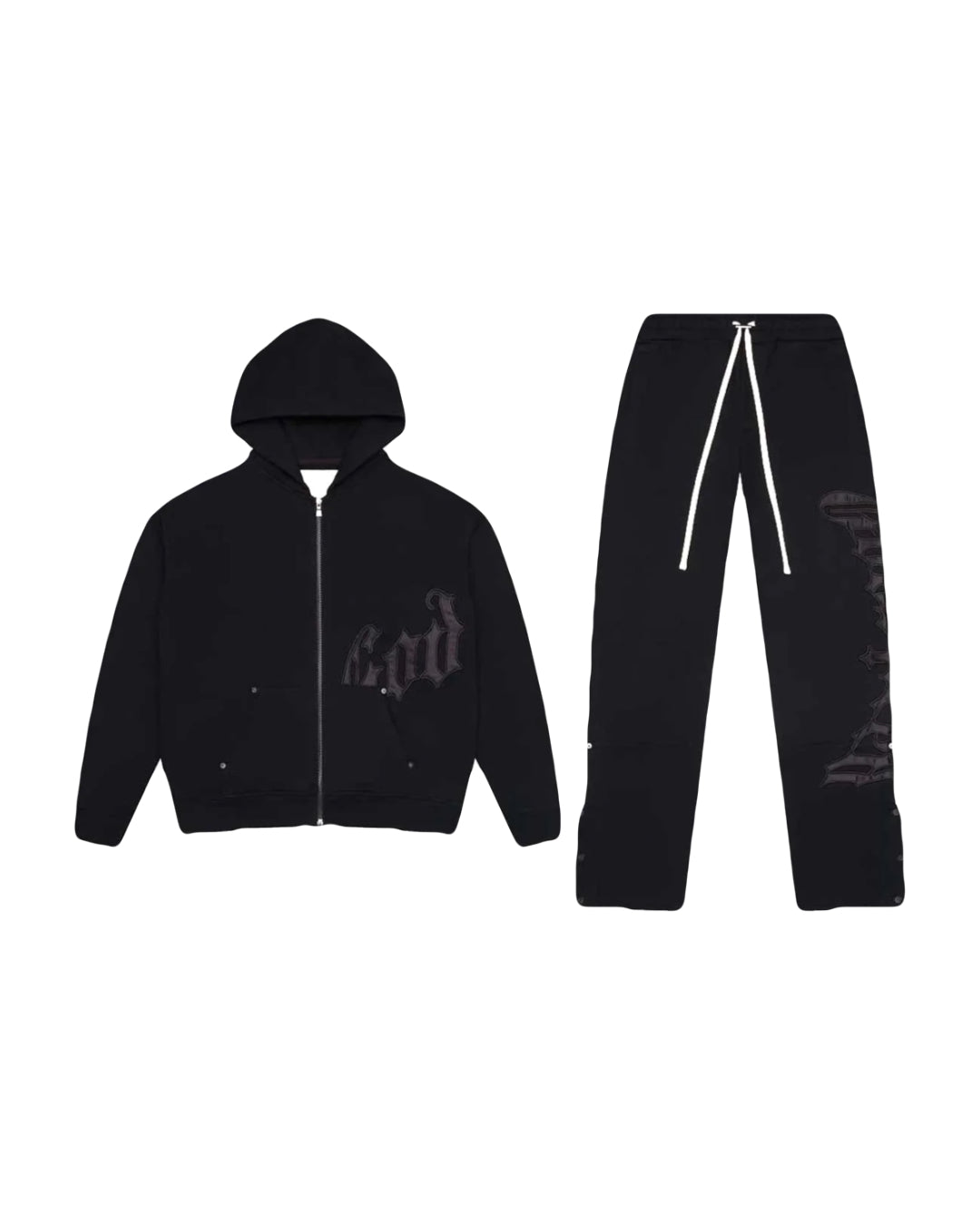 Godspeed OG Logo V2 Sweatsuit Black/Satin Black