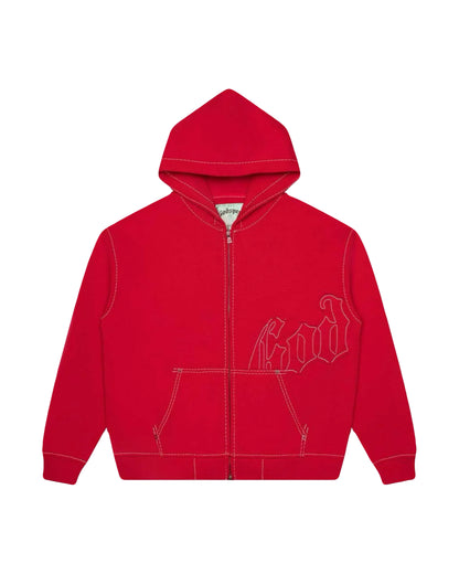 Godspeed OG Logo Stitched Sweatsuit Red