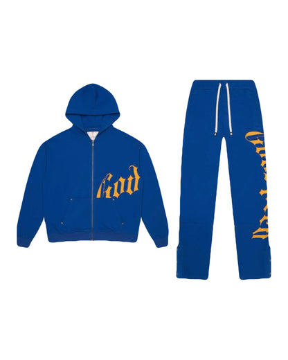 Godspeed OG Logo V2 Sweatsuit Blue/Yellow