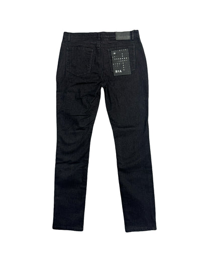RTA Jeans Bryant Flocked Black